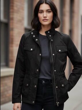 Ralph Lauren
NEW Women's
Midnight Black Utility
Jacket size Small
 Short Torso